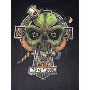 Harley Davidson Celtic XL Black Leprechaun Skull‎ St Patrick Gator Slidell Swamp